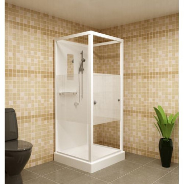 Душевая кабина RGW Andaman OLB-206 80x80 с фронтальным входом белый профиль 13130688-95